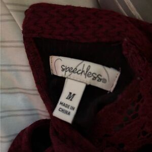 Speechless Deep Red Lace Dress